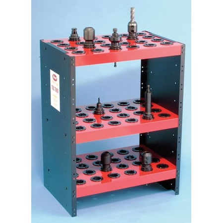Tool Holder 3 Shelf Steel 63A HSK 72 Pc by USA Huot Tool Holders & Replacement Cases