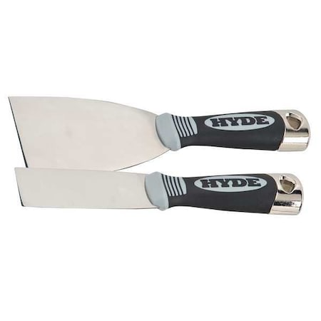 Putty Knife Set Flexible 1 1/2 3"W 2 Pc. by USA Hyde Putty & Joint Knives Spatulas Scrapers