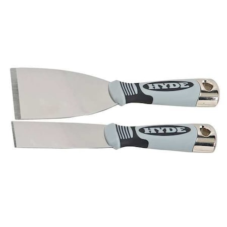 Putty Knife Set Stiff 1 1/2 3" W 2 Pc. by USA Hyde Putty & Joint Knives Spatulas Scrapers