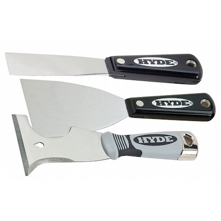 Putty Knife/Painters Tool Set 3 Pc. Type 48911 by USA Hyde Putty & Joint Knives Spatulas Scrapers