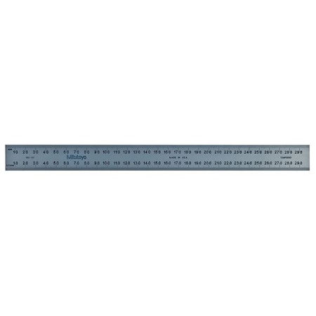 Satin Steel Rule 1mm/.5mm by USA Mitutoyo Rulers & Straight Edges