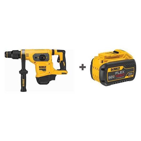 Cordless Rotary Hammer Kit 60.0V Li Ion by USA Dewalt Power Demolition Rotary Hammers