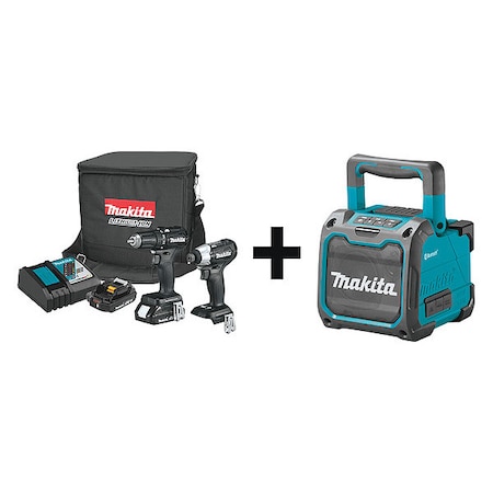 Cordless Combination Kit 2 Tools 18V Type CX200RB XRM07 by USA Makita Cordless Power Tool Combination Kits