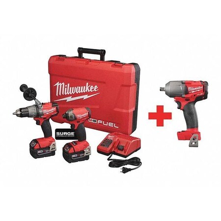 Cordless Combo Kit 18.0 V 2 Tools 2 Batt Type 2899 22 2861 20 by USA Milwaukee Cordless Power Tool Combination Kits
