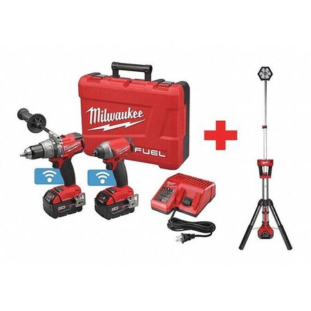 Cordless Combo Kit 18.0 V 2 Tools 2 Batt Type 2796 22 2130 20 by USA Milwaukee Cordless Power Tool Combination Kits