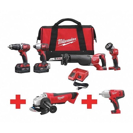 Cordless Combination Kit 18.0V Type 2696 24 2680 20 2663 20 by USA Milwaukee Cordless Power Tool Combination Kits
