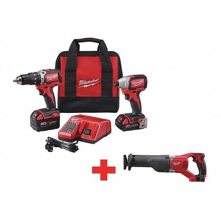 Cordless Combination Kit 18.0V Type 2799 22CX 2621 20 by USA Milwaukee Cordless Power Tool Combination Kits