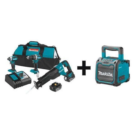 Cordless Combination Kit 3 Tools 18V Type XT328M XRM07 by USA Makita Cordless Power Tool Combination Kits