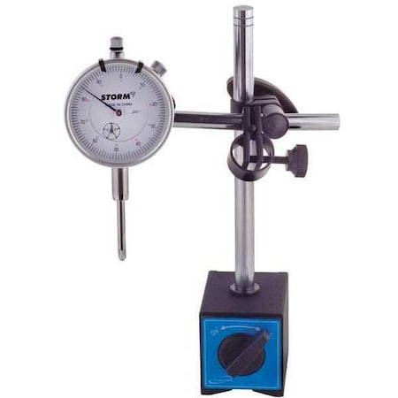 Dial Indicator Set 1" w/On Off Mag by USA Storm Precision Measuring Dial Indicators