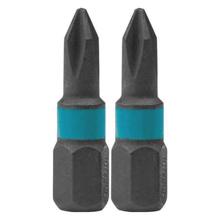 PH1 Phillips Insert Bit 1" PK2 by USA Makita Screwdriver Bits