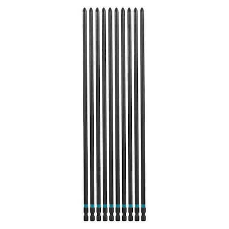 PH2 Phillips Power Bit 12" PK10 by USA Makita Screwdriver Bits