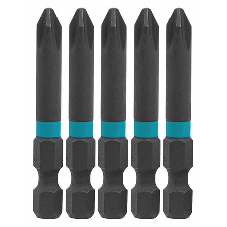 PH2 Phillips Power Bit 2" PK5 by USA Makita Screwdriver Bits