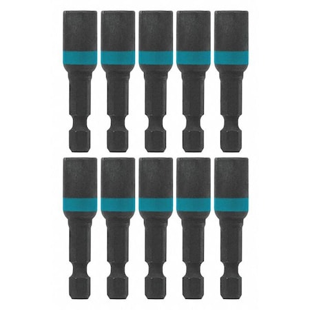 Magnetic Nut Driver 1/4"X1 3/4" PK10 by USA Makita Nut Driver Sets