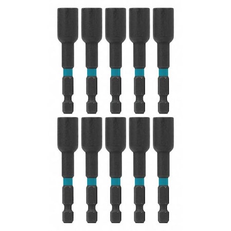 Magnetic Nut Driver 5/16"X2 9/16" PK10 by USA Makita Nut Driver Sets