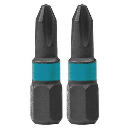 PH2R Phillips Drywall Insert Bit 1" PK2 by USA Makita Screwdriver Bits