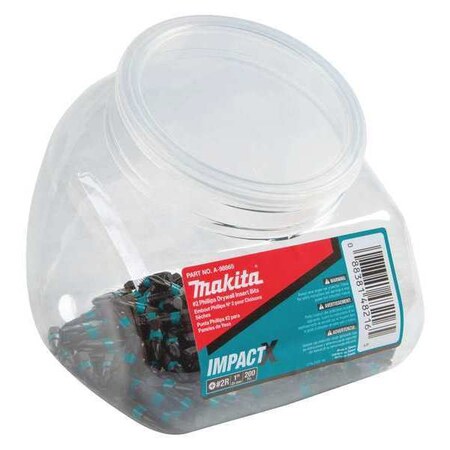PH2 Drywall Insert Bit 1" PK200 by USA Makita Screwdriver Bits