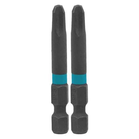 PH3 Phillips Power Bit 2" PK2 by USA Makita Screwdriver Bits
