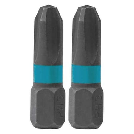 PH3 Phillips Insert Bit 1" PK2 by USA Makita Screwdriver Bits