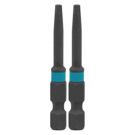 SQ1 Square Power Bit 2" PK2 by USA Makita Screwdriver Bits