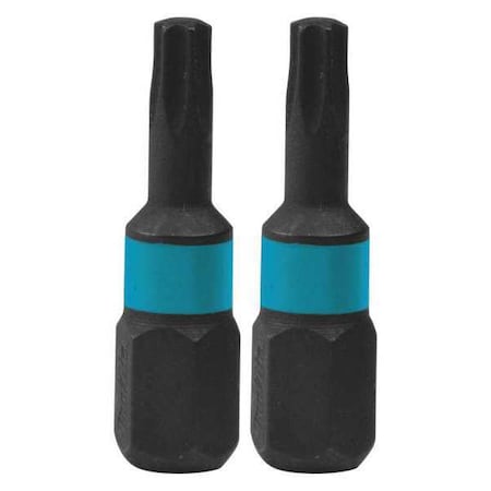 T15 Torx Insert Bit 1" PK2 by USA Makita Screwdriver Bits