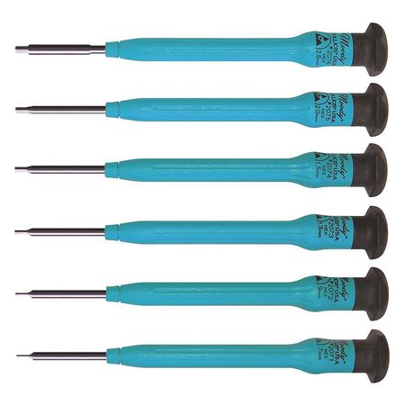 Moody Fixed ESDMetric Hex Driver Set 6 Pc Technical Info