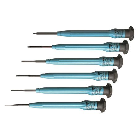 Moody Fixed ESD Slot Screwdriver Set 6 Pc Technical Info