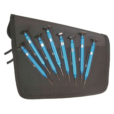 Slot/Phil Combo Rev Set Aluminum 8 Pc by USA Moody Screwdriver Sets