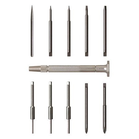 Steel Handle Slot/Phil/Hex/Awl Set 11Pc by USA Moody Screwdriver Sets