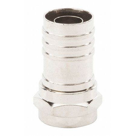 Crimp On F Connector For Rg6/U Cbl. PK25 by USA NSI Electrical Wire Connectors