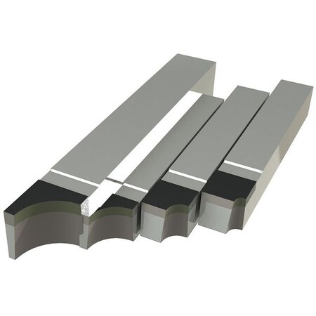 Tool Bit Set RAD 1/16 1/8 1/4 3/8 4 Pc Type RAL 21 by USA Micro 100 Tool Bits & Engraving Tools
