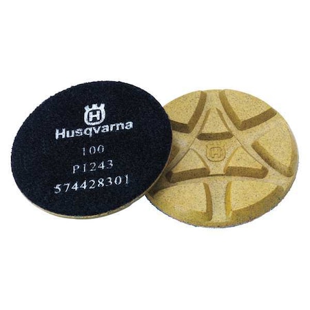 Polishing Pads 100 Grit 3 In by USA Husqvarna Floor Grinders & Accessories