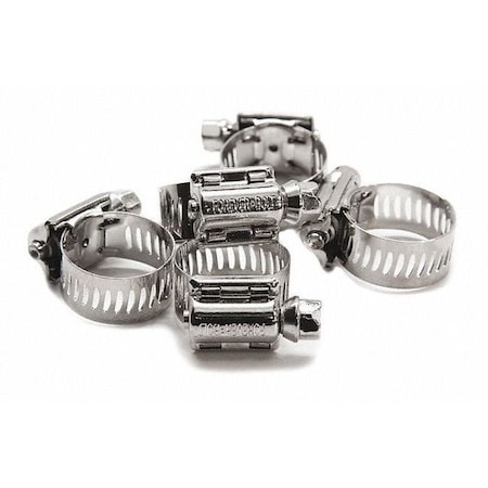 S/S Hose Clamp w/ NL 19 #6 PK5 by USA Foreverbolt Pneumatic Hose Clamps