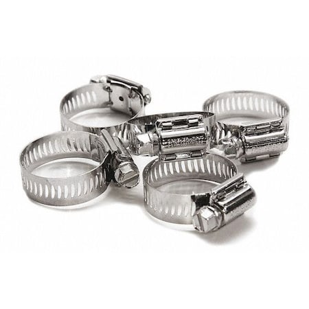 S/S Hose Clamp w/ NL 19 #16 PK5 by USA Foreverbolt Pneumatic Hose Clamps
