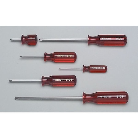 Phillips Screwdriver Set w/Pouch 6 pcs. by USA Wright Screwdriver Sets