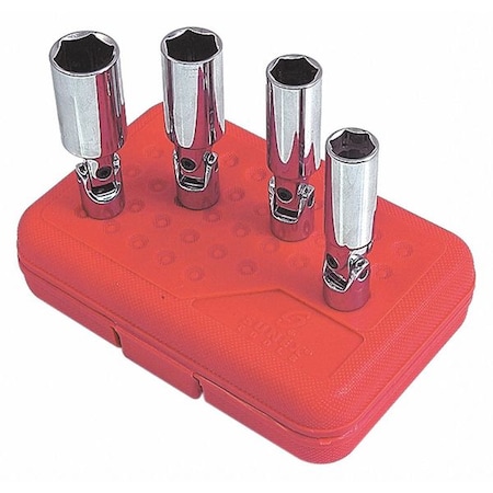 Univrl Spark Plug Socket Set 4 pcs. 3/8 by USA Sunex Socket Sets