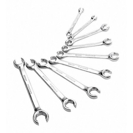 Flare Nut Wrench Set 9 pcs. Metric SAE by USA Sunex Combination Wrench Sets