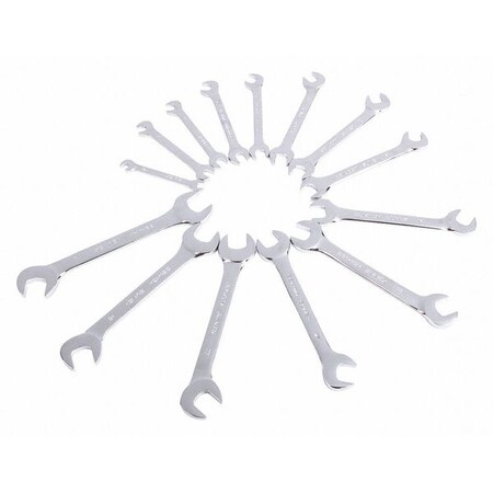 Angled Wrench Set Metric 14 pcs. by USA Sunex Combination Wrench Sets