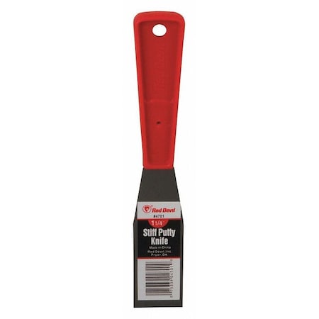Stiff Metal Putty Knife Red 1 1/4" Min. Qty 12 by USA Red Devil Putty & Joint Knives Spatulas Scrapers