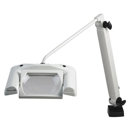 Omnivue LED 120V 35" Reach w/Clamp by USA Waldmann Inspection Magnifiers
