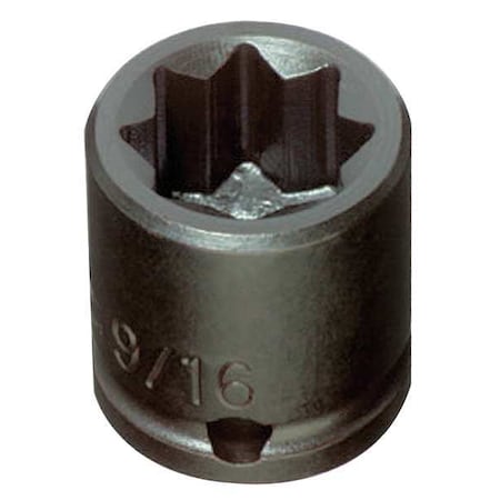 Impact Socket 3/8 In Dr 9/16 In 8 pt by USA Proto Sockets