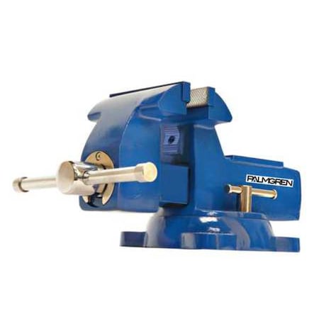 Mechanic's Vise Swivel 5 In Jaw DI by USA Palmgren Bench Vises