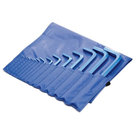 Hex Key Set Pieces 15 S17 by USA Metric Blue Hex Key Sets