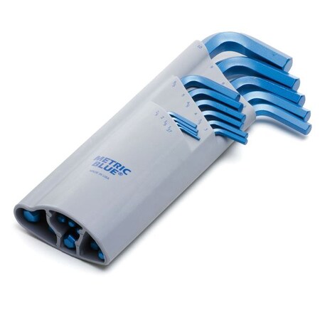 Ball End Hex Key Set Pieces 15 M11 by USA Metric Blue Hex Key Sets