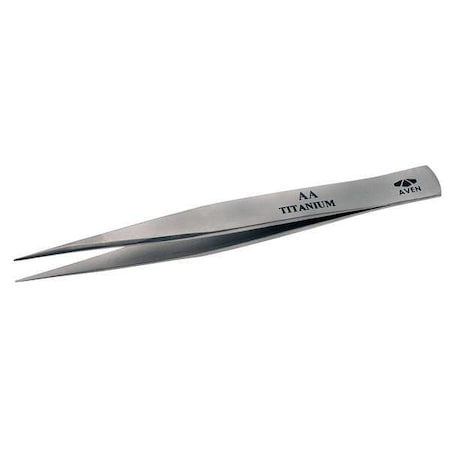 Precision Tweezer Titanium 4 1/2 In by USA Aven Inspection & Retrieving Tweezers