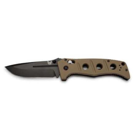 Folding Knife Drop Point 3 13/16 In Sand by USA Benchmade Folding Knives