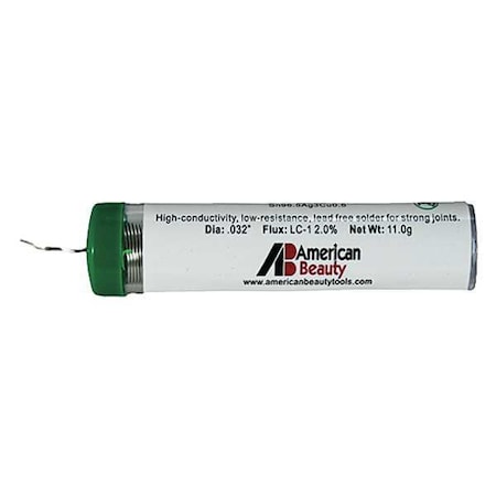 Lead Free Solder 6in L Metallic Silver by USA American Beauty Solders