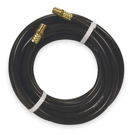 3/8" ID x 50 ft PVC Coupled Air Hose 300 PSI BK by USA Value Brand Air Compressor Multipurpose Air Hoses
