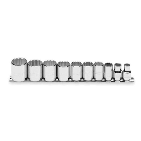 Socket Set SAE 3/8 in. Dr 10 pc by USA Proto Socket Sets