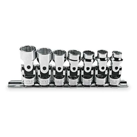 Socket Set Metric 3/8 in. Dr 7 pc by USA Proto Socket Sets