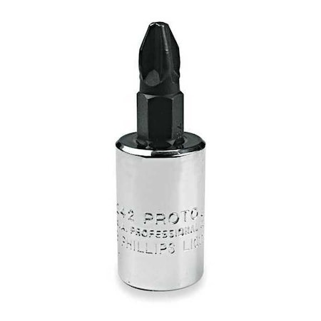 Socket Bit 3/8 in. Dr #2 Phillips by USA Proto Hand Ratchets